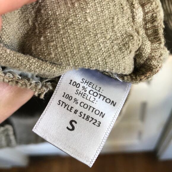 Mustard Seed Corduroy Button Up Shirt Jacket Shacket Small Cotton Pockets Boho - Picture 6 of 10